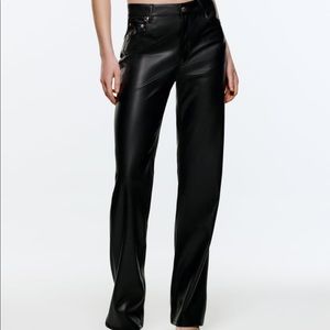 Zara leather pants